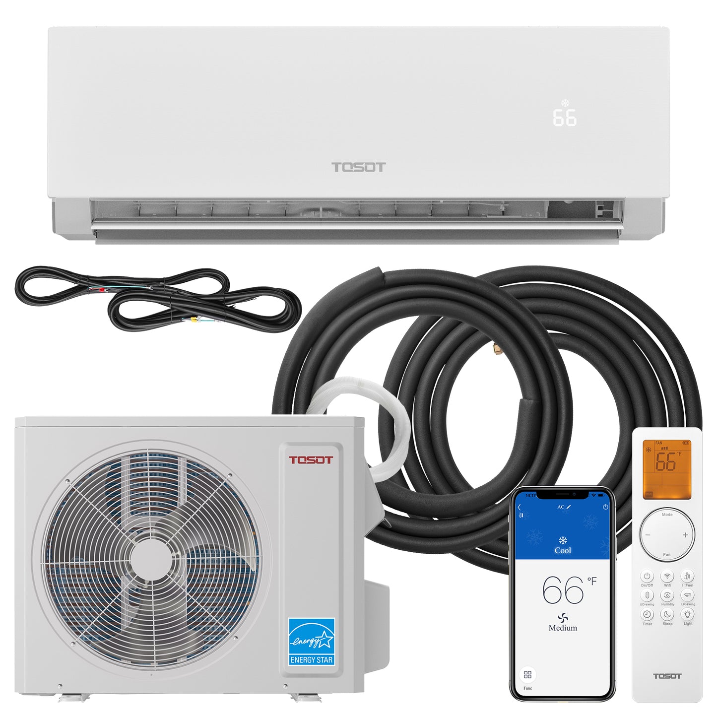 Aoraki 24.5 SEER2 12,000 BTU Heat Pump Mini Split AC w/ERV System-120V